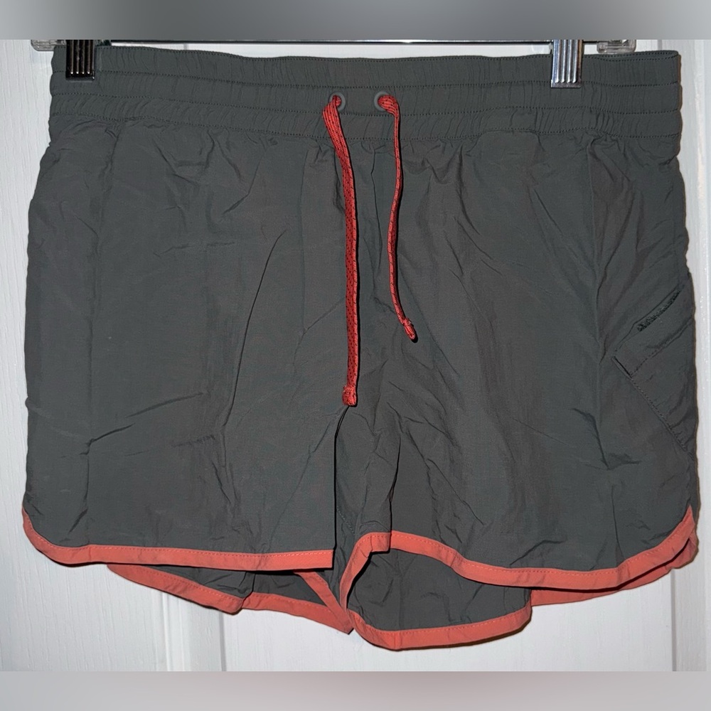 Columbia Grey & Orange Athletic Running Shorts Size S